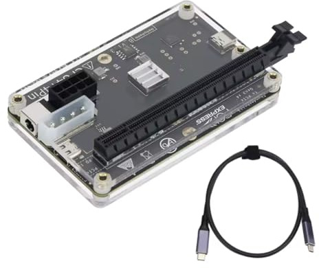 Dock de carte graphique externe GPU Dock externe JHL6340 puce avec câble de données USB rapide de 60 cm Carte d'extension PCIe efficace pour ordinateur portable