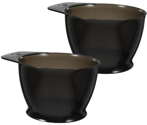 Mipcase 2pièces Bols De Teinture Pour Cheveux Bols De Mélange Plastique Réutilisables Avec Base Antidérapante Pour Salon Et Maison