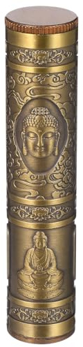 TOYANDONA Étui À Cigarettes Métal Compact Étanche Avec Couvercle Facile À Ouvrir Boîte De Rangement Résistante À La Compression Pour Extérieur Et Poche Décor Statue Bouddha Élégante