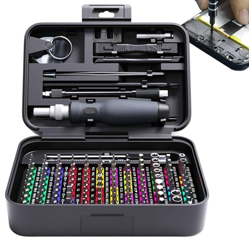 Feinmechaniker Werkzeugkoffer - 132 Komponenten PH00-PH22 SL1.3-SL4.0, Aufbewahrungsetui Portabel für Enge Räume Handling | Hausreparatur Autowartung Reisekit Tägliche Aufgaben Männer Professionell