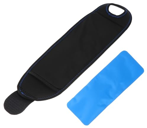 ifundom Lot de 2 Compresses Froides Réutilisables avec Attelle de Poignet, Pack Glace Gel Froid pour Thérapie Froid, Soulagement des Douleurs et Inflammations, Design Pratique pour Sport