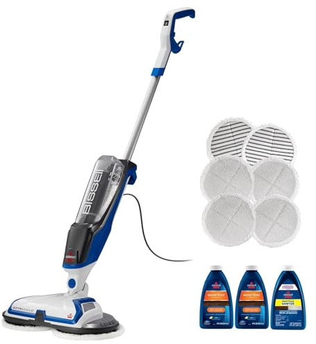 Bissell® SpinWave Hard Floor Expert Corded Spin Mop Cleaner with Washable mop Pads for Sealed Hard Floors, 20393