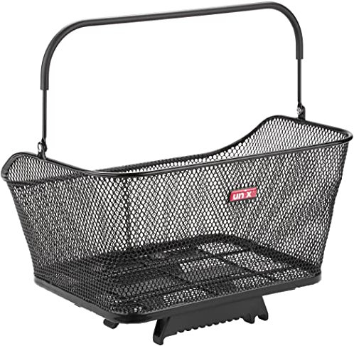 Asista Unisex – Erwachsene Hinterradkorb Un`X Fabiano Topklip, Schwarz, 41x30x21cm