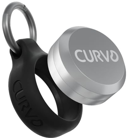 CURVD Premium Carrying Case - Durable Travel Keychain Container, Waterproof Holder for Earplugs, Pills, Coins Compatible with Loop, Eargasm & Vibes, Mini Purse Pill Box Container (Black)