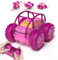 MaxTronic Direct Charging Remote Control Car for Girls, Amphibious RC Cars Toy 2.4G 360° Flips Rotation 15KM/H 4WD All Terrain Stunt Car with Ajustable LED for Kids 3-12 Years Old，Pink