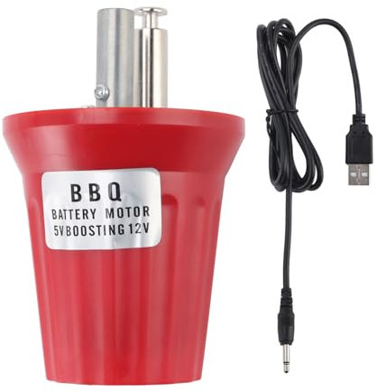 Wifehelper Elektrischer BBQ Rotatormotor, 5 V Bis 12 V USB betriebener Grillmotor, ABS Material, Ausgezeichnete Hitzebeständigkeit, Breite Anwendung
