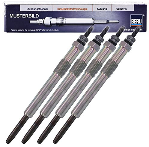 4x Glühkerze Original BERU Duraterm GE105