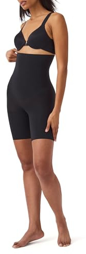 SPANX SPANXsculpt Power Series High-Waisted Mid-Thigh Short - Lightweight, All-Day Comfort - Core Control Shapewear - Black - Large