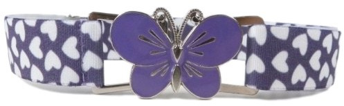 Olata Cintura Elastica per Bambine 1-6 Anni, Fiore/Farfalla, 25 mm | Cintura elasticizzata motivo fiori o farfalle, regolabile per 1–6 anni, con fibbia a fiore; comoda e adattabile.