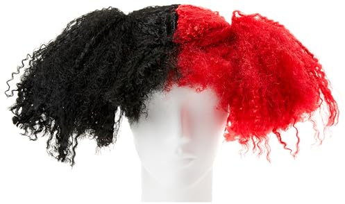 Amscan 845798-55 - Perücke Jesterina, Kunsthaar, Clown, Harlekin, gekrepptes Haar, Erwachsene, Damen, Karneval, Halloween, Mottoparty