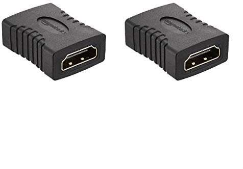 Amazon Basics HDMI-Adapter, 2er-Pack, 29 x 22mm, Schwarz
