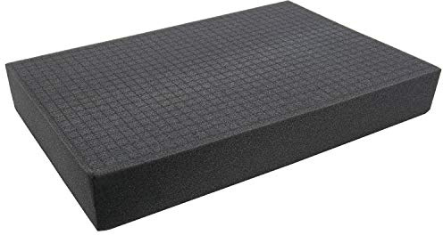 HMF 1456-80 Mousse prédécoupée Cube | 345 x 550 mm | Double-Size | Garniture de Valise | Tabletop | Hauteur: 80 mm