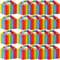 BLLREMIPSUR 20 Pcs Rainbow Cake Boxes, Pastry Packaging Boxes with Handle Cupcake Boxes Containers Individual Cake Muffins Carrier Holder Gift Box