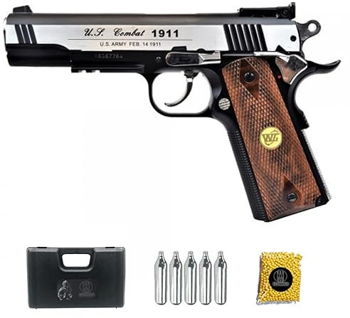 Pistola WG Special Combat blowback | Pack Pistola de Airsoft (balides de PVC). Arma de Aire comprimido CO2 Calibre 6mm