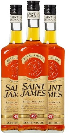 Ron Plantations Saint James Royal Ambré Añejo 70 cl (Caja de 3 Botellas de 70 cl)