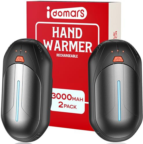 Handwärmer Elektrisch Taschenwärmer Hand Warmers: USB Wiederaufladbar 2er Set Wiederverwendbar Elektrischer Handwärmer mit 3 Einstellbare Heizmodi 20 Stunden Outdoor Camping Akku Heizung Geschenke