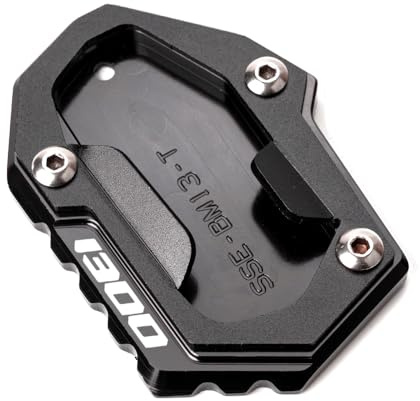 Moto Accessori per R1300GS R 1300 GS R 1300GS 2024 2025 gs1300 GS 1300 Piastra Supporto Laterale Estensione Cavalletto Moto in CNC Alluminio (Nero)
