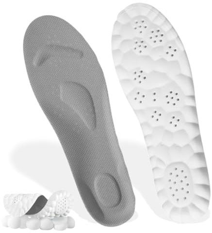 Solette in Memory Foam con Supporto per l'Arco Plantare, Inserti per Scarpe da Ginnastica, Traspiranti e Ammortizzanti, Comode per Ammortizzazione (39-40)