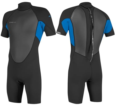 O'NEILL 2026 Hombres Reactor-2 2mm Back Zip Shorty Neopreno 5041B - Black/Ocean