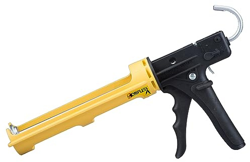 Dripless Brand ETS3000 Composite Caulk Gun for gunning 10oz / 300ml Sealant or Adhesive Cartridges - 18:1 Thrust Ratio - Unibody Revolving Cradle - Optional Drip/Dripless switch - ProBuilder Grade