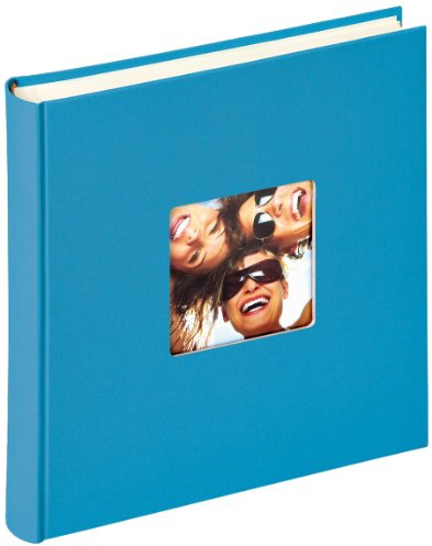 walther design Album Fotografico Blu Oceano 30 x 30 cm con Ritaglio di Copertina, Fun FA-208-U