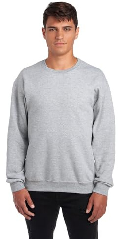 Jerzees -Men's NuBlend Fleece -Sweatshirts & Hoodies, Sweatshirt-Heather Grey, Medium