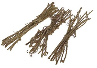 Decorazione reisig Oro con Glitter – Corona Dell' Avvento – Natale – Decorazione da tavolo – Composizione di Natale – ca. 8 cm – 1 VE = 3 X 3 mazzetto – A108