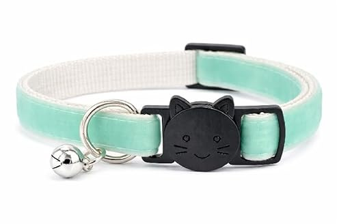 ZACAL Djurtryck katt/kattunge halsband – säker, snabb frigöring halsband | justerbar för att passa de flesta inhemska katter/kattungar (välj lämplig storlek)