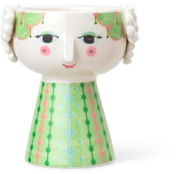 Bjørn Wiinblad, Eva Candle Holder Light Green H9,5, Ljusstake, Ljus Grön, Unisex Vuxen