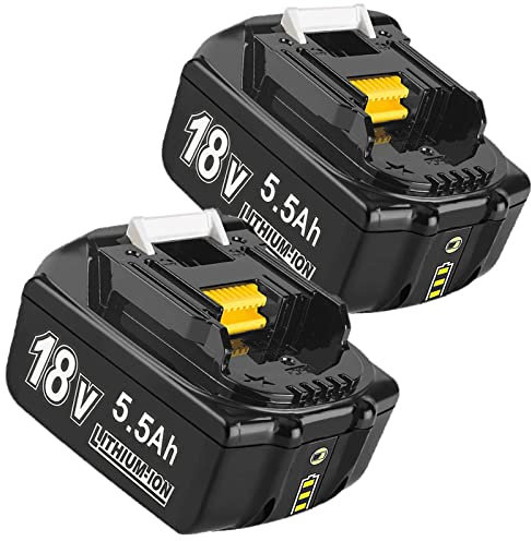 2X 18V 5.5Ah Ersatzakku für Makita 18V BL1860B BL1860 BL1850 BL1840 BL1830 BL1815 BL1845 BL1860B 194205-3 LXT-400