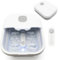 Rio Deluxe Foldaway Foot Spa Foot Bath with Massaging Rollers, Adjustable Temperature Settings (42°C, 44°C, 46°C), Pedicure Pumice Stone, Relaxing Bubbles, Powerful 500W Water Heater & Remote Control