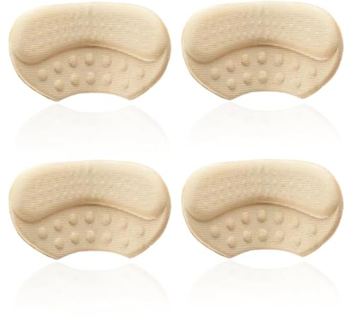 4pcs Coussinet Talon Chaussure, Protege Talon Chaussure Pour Soulager Les Douleurs Et Protéger Les Pieds, Convient Pour Chaussure Trop Grande Talons Hauts, Bas Et Chaussures De Sport