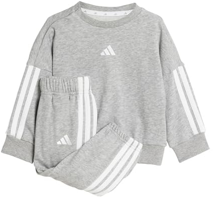 adidas Unisex Baby ESSENTIALS JOGGER, Medium Grey Heather/White, 3-4 Years