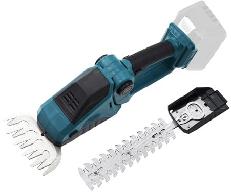 Cisaille à gazon sans fil compatible avec Makita 18 V, taille-haie pratique, avec couteau à herbe et cisaille à arbustes, sécateur sans fil (sans batterie)