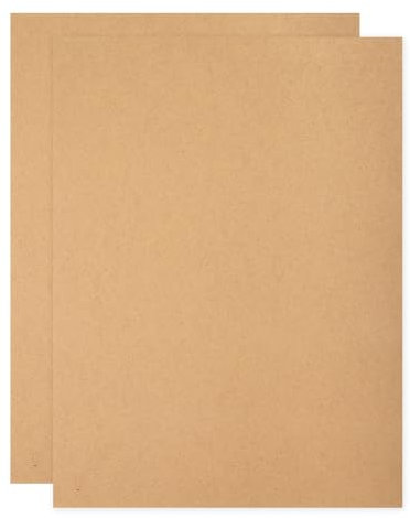 sourcing map Tablero de madera MDF para manualidades, tablero de fibra de densidad media de 2 mm de grosor, madera sin terminar para proyectos de bricolaje, clases de arte, carpintería, pintura (12 x