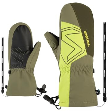 Ziener Kinder LAVALINO-Z Ski-Fäustling/Wintersport | wasserdicht, Wolle, extra warm, Moss Green, 5