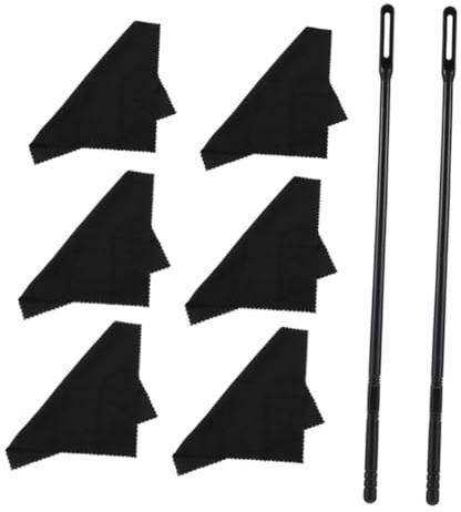 DECOMELODY Flauto Pulizia Strumenti Bacchetta Panno Pulitore per Flauto Accessori Cura Strumento Fiato Manutenzione Utensili Pulizia Musicale