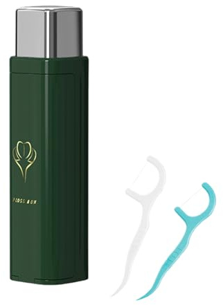 Soporte Para Púas De - Dispensador De Púas De | Contenedor Automático De Ħilo Dentaĺ, Para Limpiar Los Dientes Y Realizar El Cuidado Bucal, Hombres Y Mujeres, Viajes, Hotel, Ho