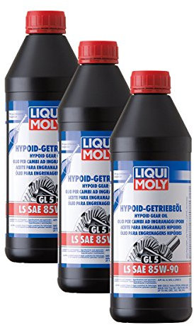 3x LIQUI MOLY 1410 Hypoid-Getriebeöl (GL5) LS SAE 85W-90 1L