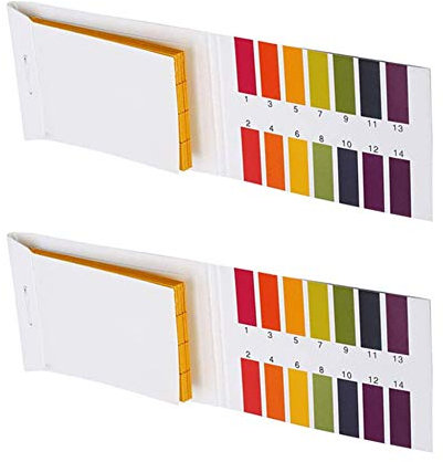 Lansonee 2 Pack pH 1-14 Test Indicator 160 Strips Litmus Paper Water Soil Testing Kit
