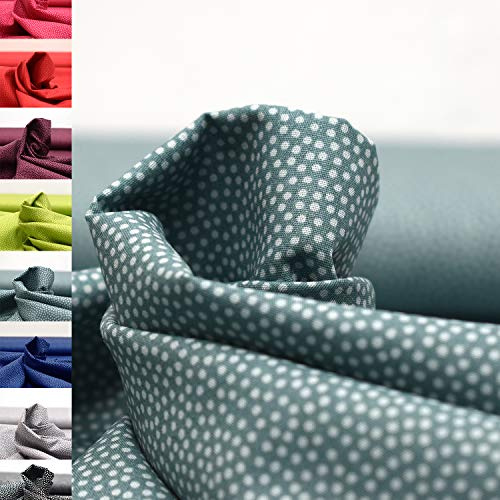 MAGAM-Stoffe Keno Tupfen Baumwollstoff Oeko-Tex Meterware 50cm (12. Altmint)