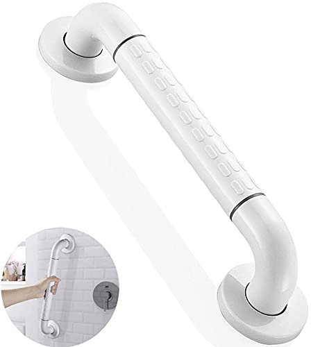 Support de Main de Sécurité,Poignée de Douche Antidérapante,Poignée de Baignoire Murale avec Cercles Fluorescents,pour Baignoires et Toilettes - Personnes Âgées, Handicapées,Enceintes (Blanc)