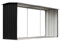 KOIECETA Brennholzlager Kaminholzunterstand Brennholzregal Brennholzunterstand Kaminholzständer Holzlager Verzinkter Stahl 330x92x153cm Anthrazit