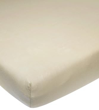 Meyco Home Spannbettlaken - 90x210/220cm - Jersey Spannbetttuch - 100% Baumwolle - Oeko Tex Zertifiziert - Matratzenhöhe bis 30 cm - Rundum-Gummizug, atmungsaktiv - Uni - Sand