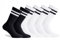 CASRIC Tennissocken Damen - Herren Socken | 43-46 | Weiß und Schwarz | 6 | Paar Tennissocken aus natürlicher Baumwolle - Sportsocken - Fussball socken - Ideal für den täglichen Gebrauch und für Sport