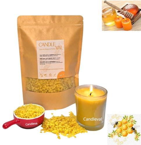 CANDLEVAL 600 GR CERA DE ABEJAS 100% NATURAL apto cosmetica,velas,jabones