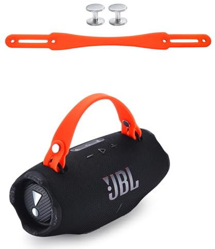 Hzycwgone Bärrem för JBL Xtreme 5/Xtreme 4/Xtreme 3/Xtreme 2 Large Portable Speaker with Bluetooth,för JBL Xtreme 5/4/3/2 Silikon Avtagbar Högtalarhandtagsrem Tillbehör(Apelsin) | Handtag i silikon för JBL Xtreme 5/4/3/2 bärbar högtalare, avtagbara tillbehör, bära resor utomhus, orange
