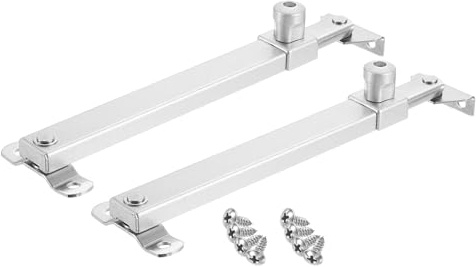 uxcell 2Pcs 285mm Casement Stay Window Latch, Stainless Steel Casement Window Stays, Adjustable Friction Stay Hinges Window Brace, Spray Silver