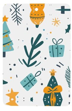 Phayah Lot de 6 désodorisants de voiture à suspendre Motif sapin de Noël Lavande Longue durée Parfum carte parfumée rectangulaire