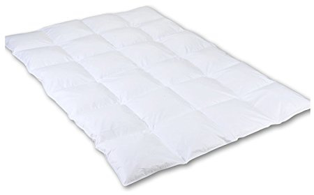 Betten Anne Piumone 6 cm Steg 4 X 6 Cassette 100% Piuma d' oca (bianco Deutsche) 135 X 200 1080 G, bianco, 135 x 200 cm